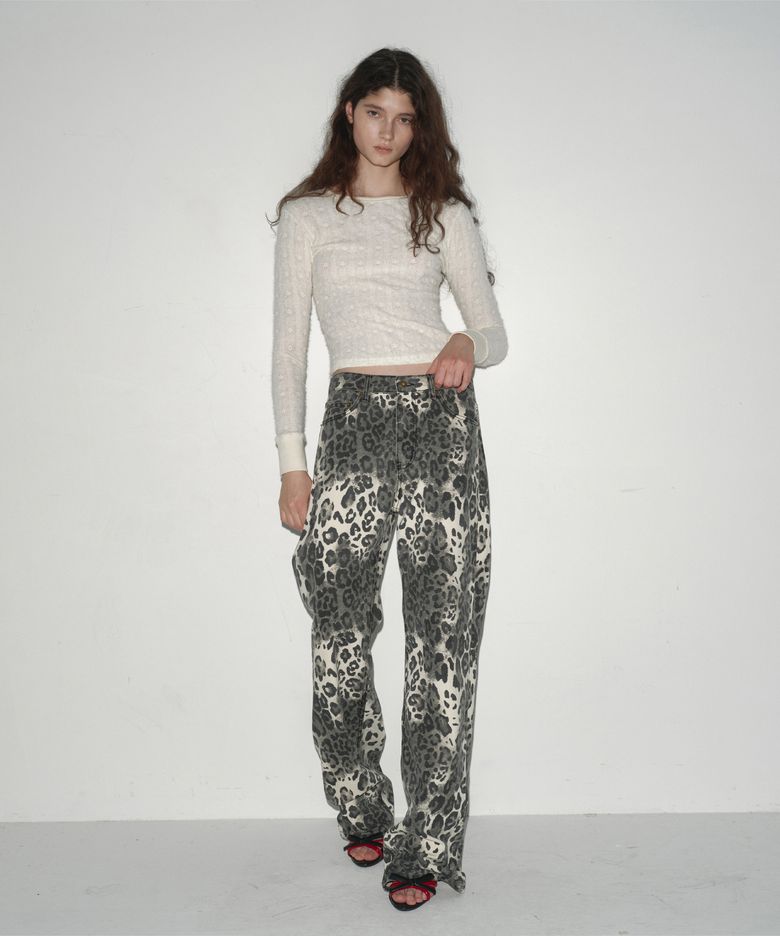 SHEER LACE T-SHIRT CREAM