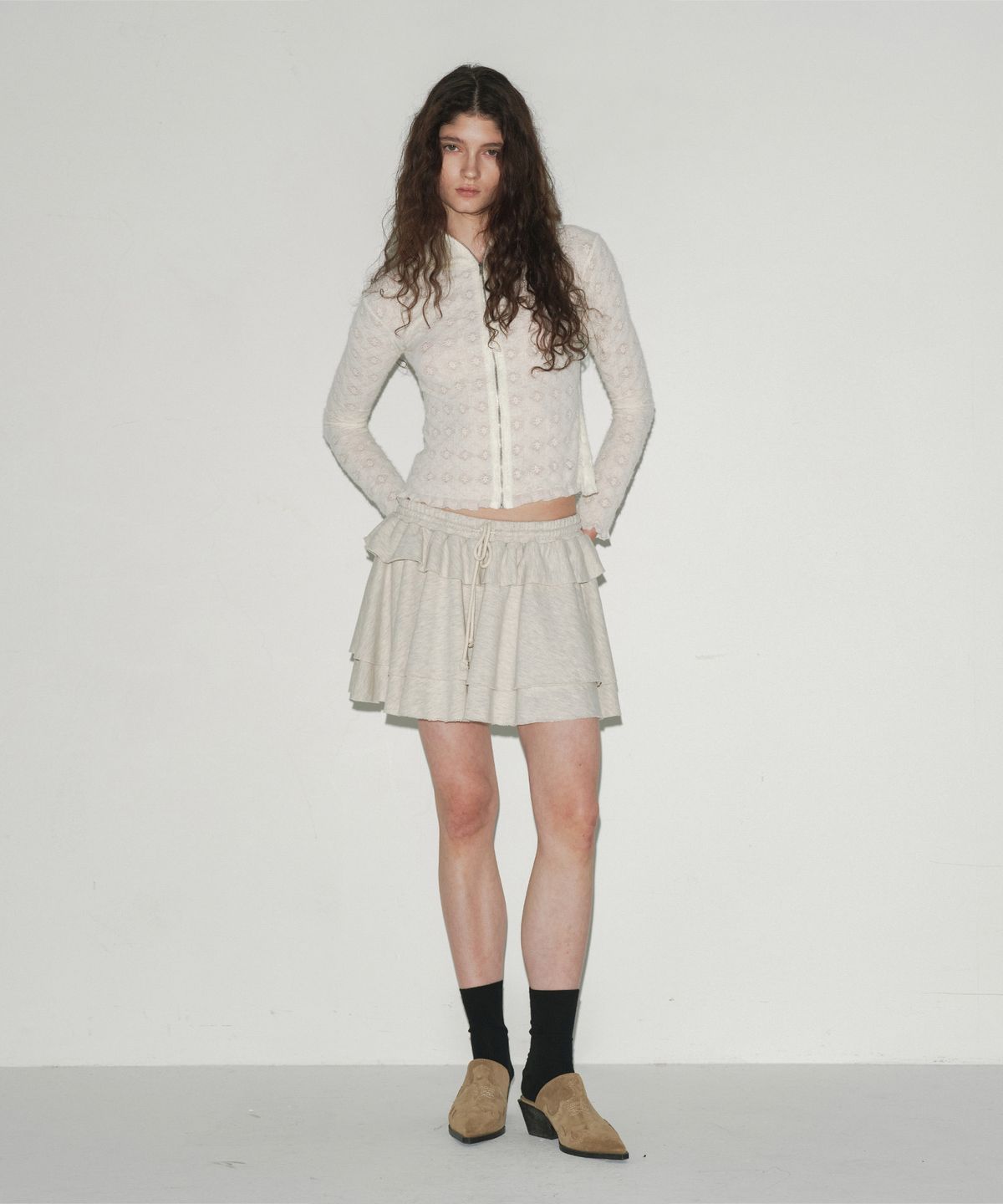 에스이오(s/e/o) RAW EDGE TUTU SKIRT