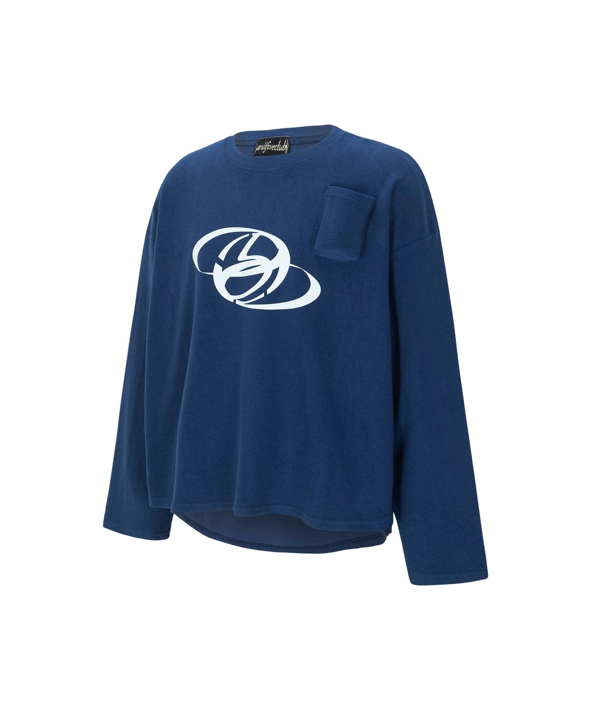 엔드파이브클럽(ANDFIVECLUB) Cigarétte pocket long sleeve [blue]