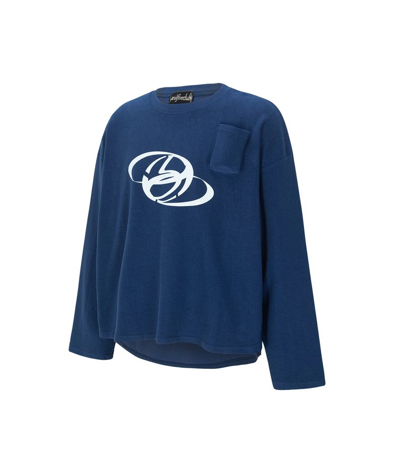Cigarétte pocket long sleeve [blue]