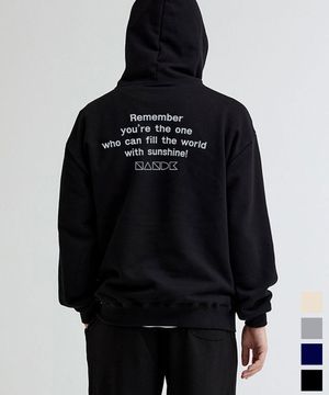 Remember 레터링 오버핏 후드티