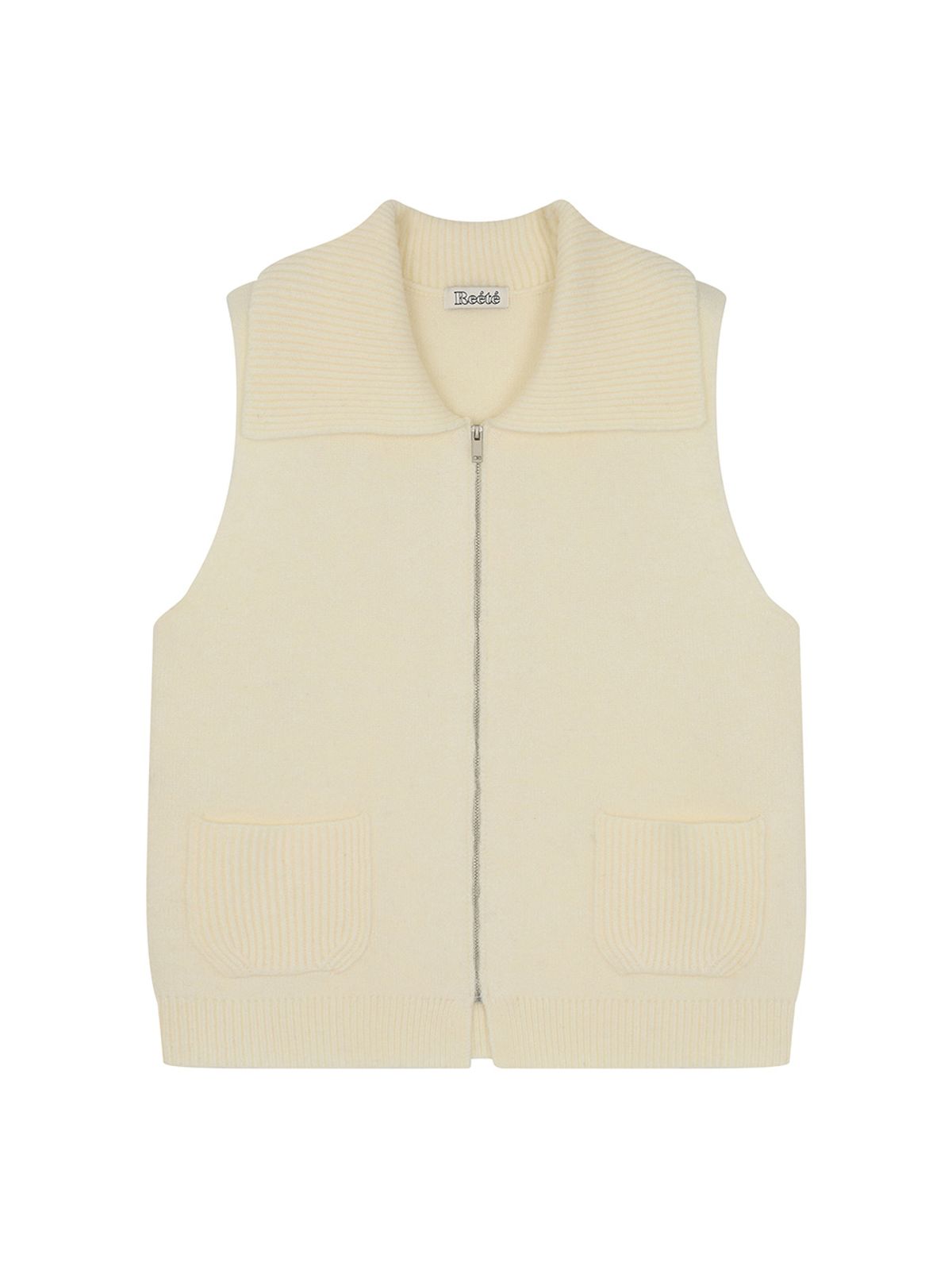 리에떼(REETE) Coat set high neck knit vest- U1F42KVT900