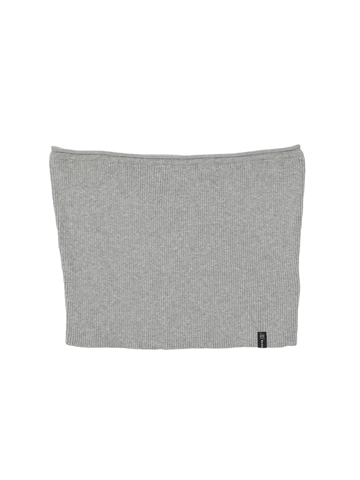 리에떼(REETE) Layered Ribbed Knit Tube Top- U1F45KVT010