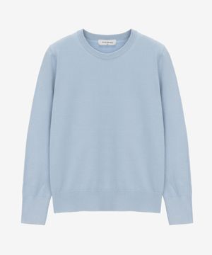 [W]베이직 라운드 니트- 4color MYKT02C1