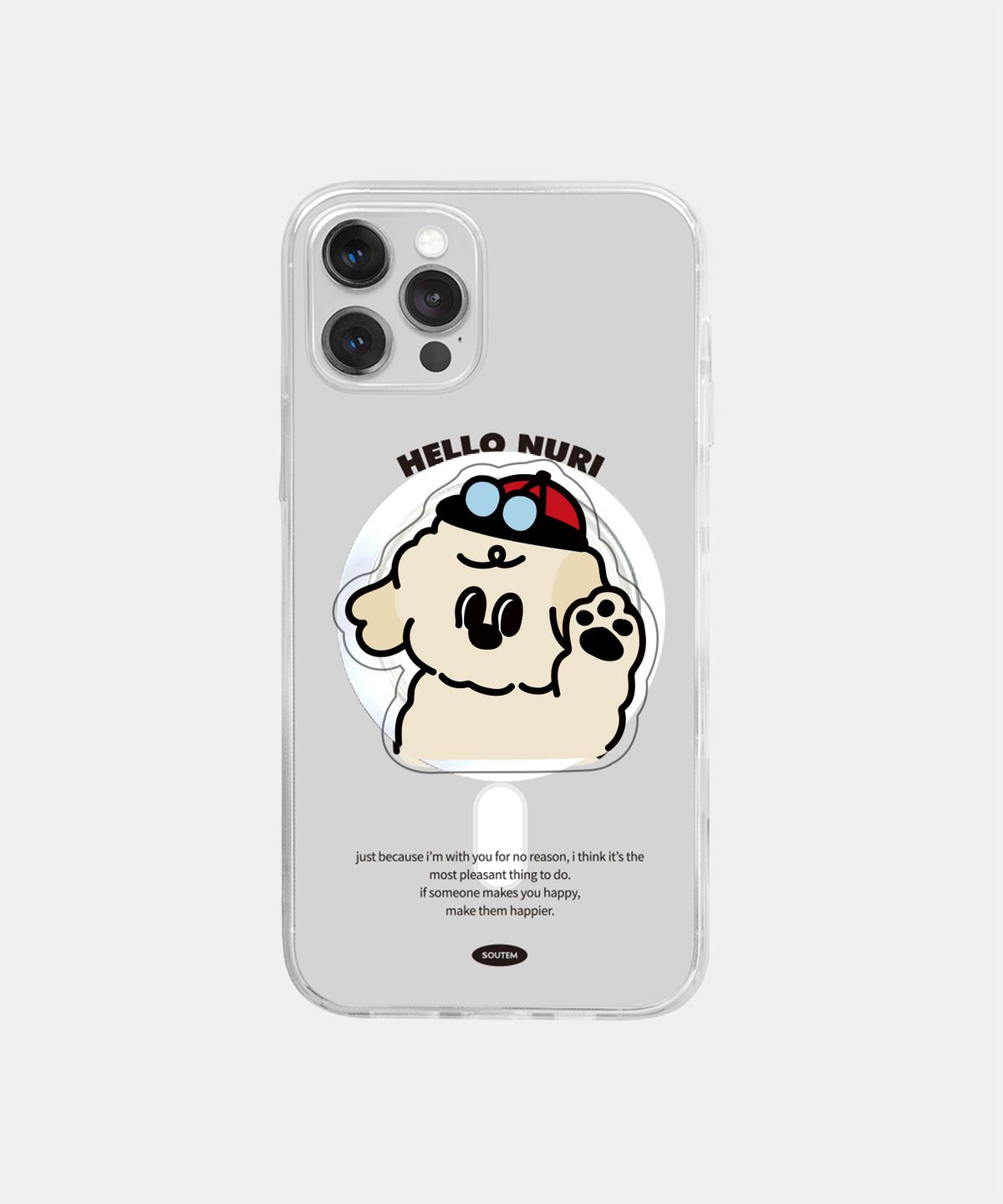 소유템(SOUTEM) [Magsafe] Exciting Nuri_Clear Phone Case Tok Set