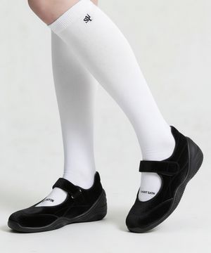 프롬 메리제인 리얼소가죽 키높이 슈즈 벨벳블랙 (3cm/6cm)