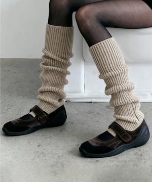 프롬 메리제인 리얼소가죽 키높이 슈즈 벨벳브라운 (3cm/6cm)