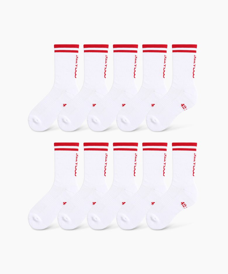 [10 PACK] RUNNING CREW FLOGGER FIT SOCKS_LONG