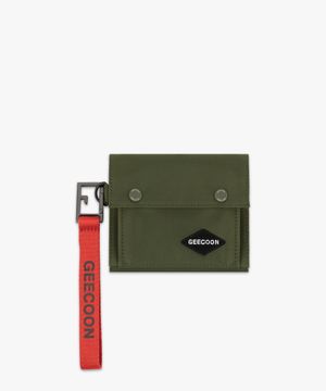 어센틱 반지갑 GEE248-002 카키