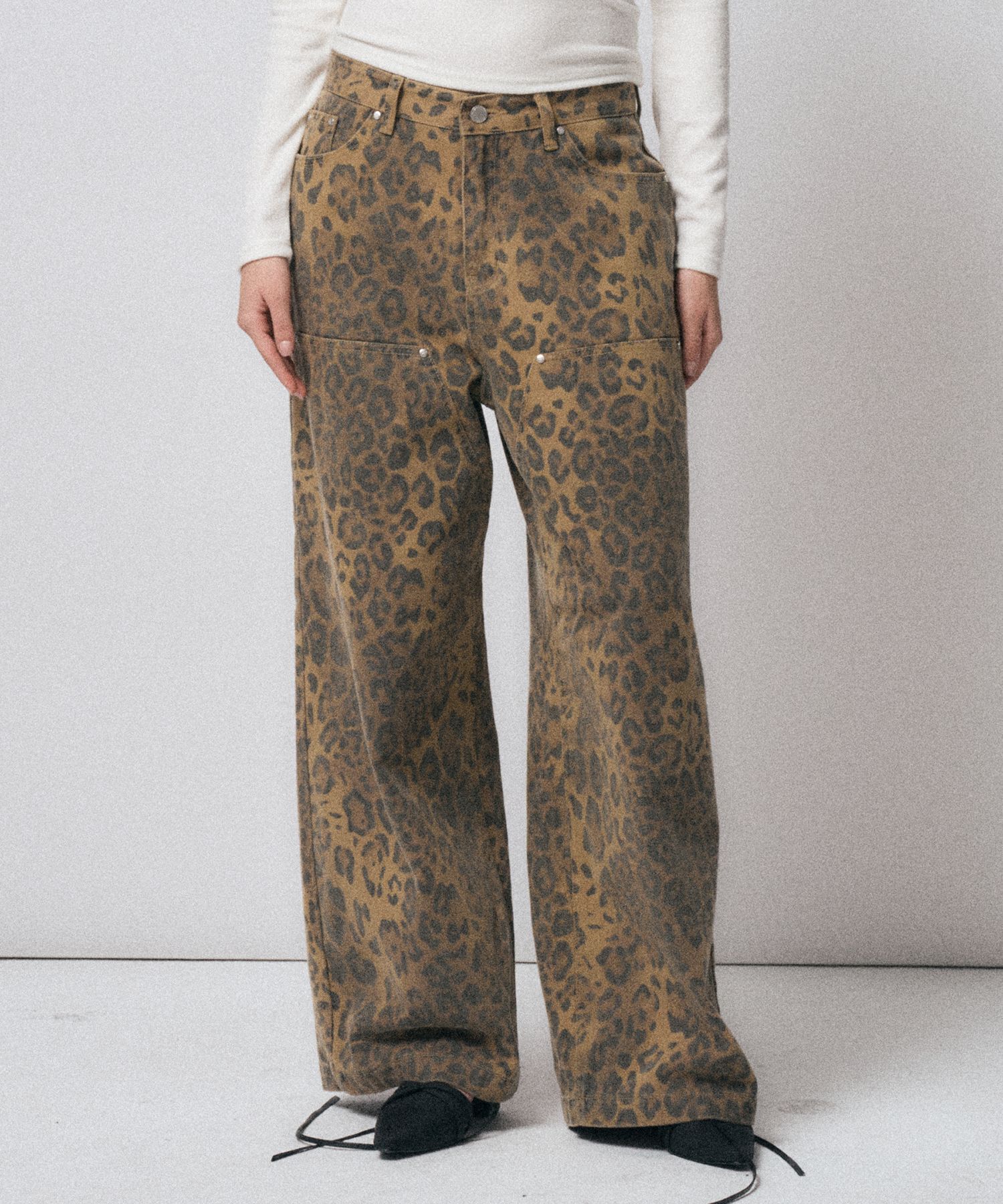 ★韓国人気★MIDNIGHT MOVE★7 leopard pants MUSINSA | MIDNIGHT MOVE 7 leopard pants (dark grey)