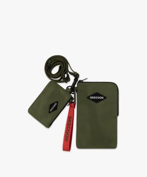 트래블 멀티 파우치 (키링 제외) GEE248-702 카키