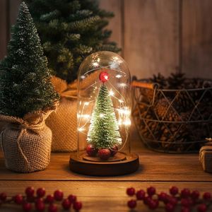크리스마스 트리 유리돔 LED 무드등