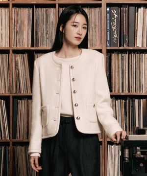 [W][COUTURE]부클 라운드넥 자켓 - 2color