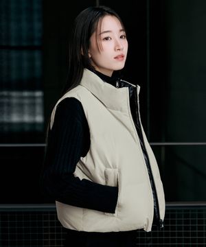 [W]리버시블 숏다운 베스트 - 2color