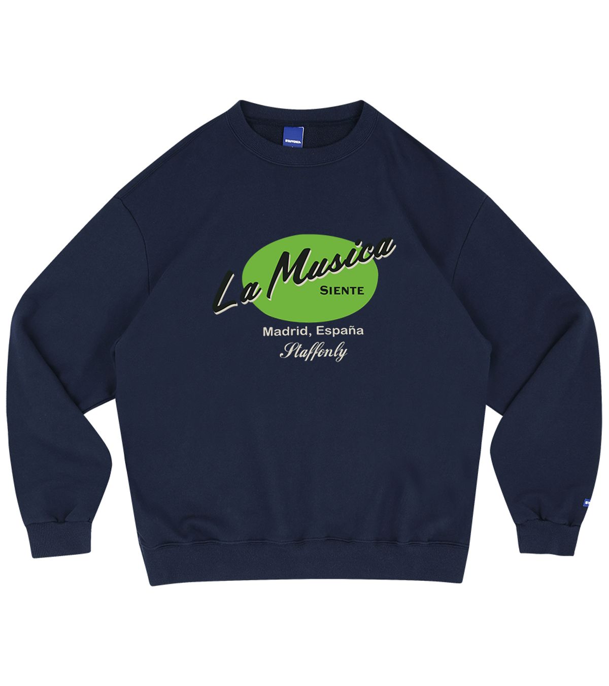 스텝온리(STAFFONLY) LA MUSICA SWEATSHIRTS 01 (NAVY)