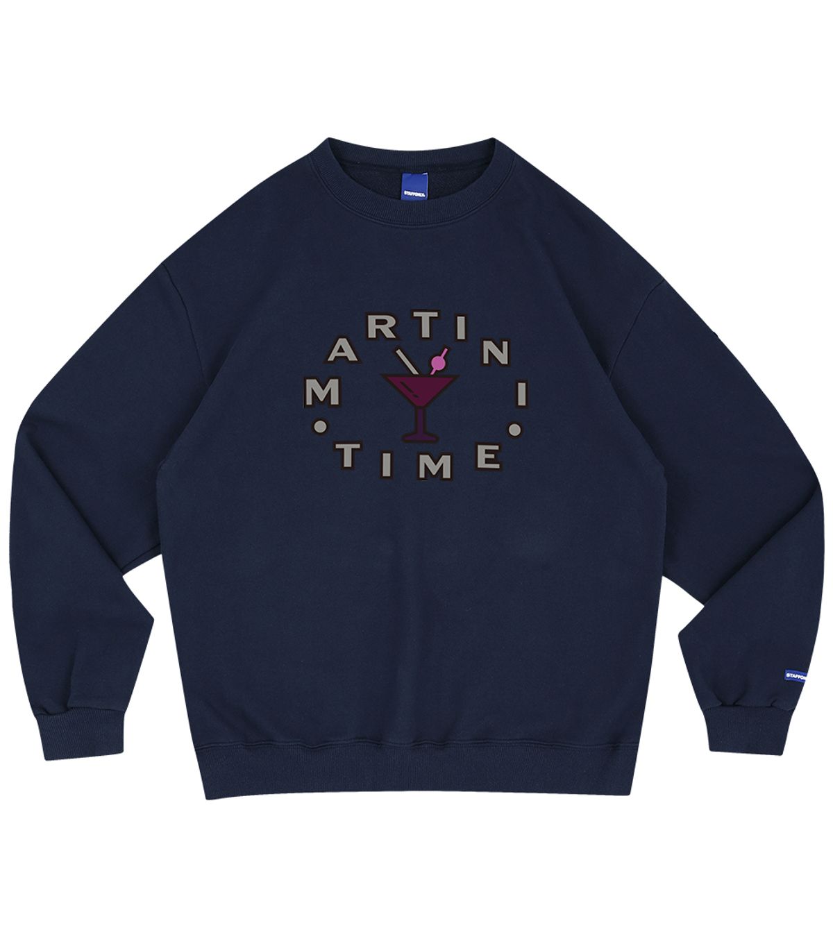스텝온리(STAFFONLY) MARTINI TIME SWEATSHIRTS (NAVY)