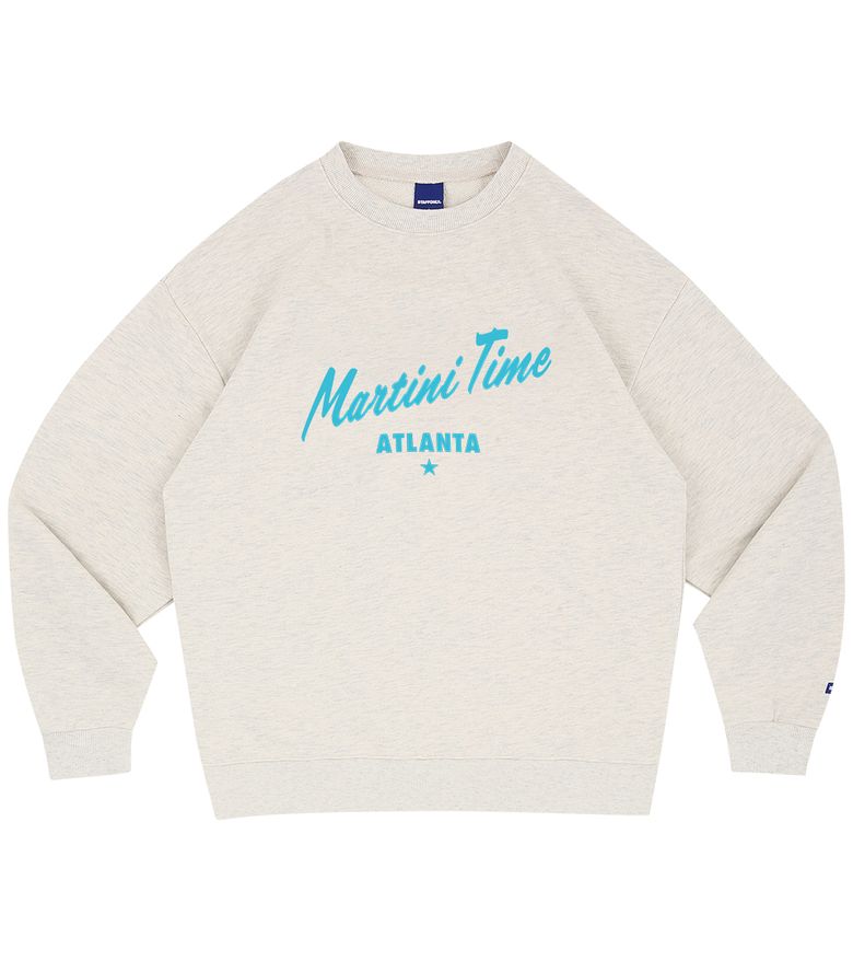 MARTINI TIME ATLANTA SWEATSHIRTS 02 (MELANGE IVORY)