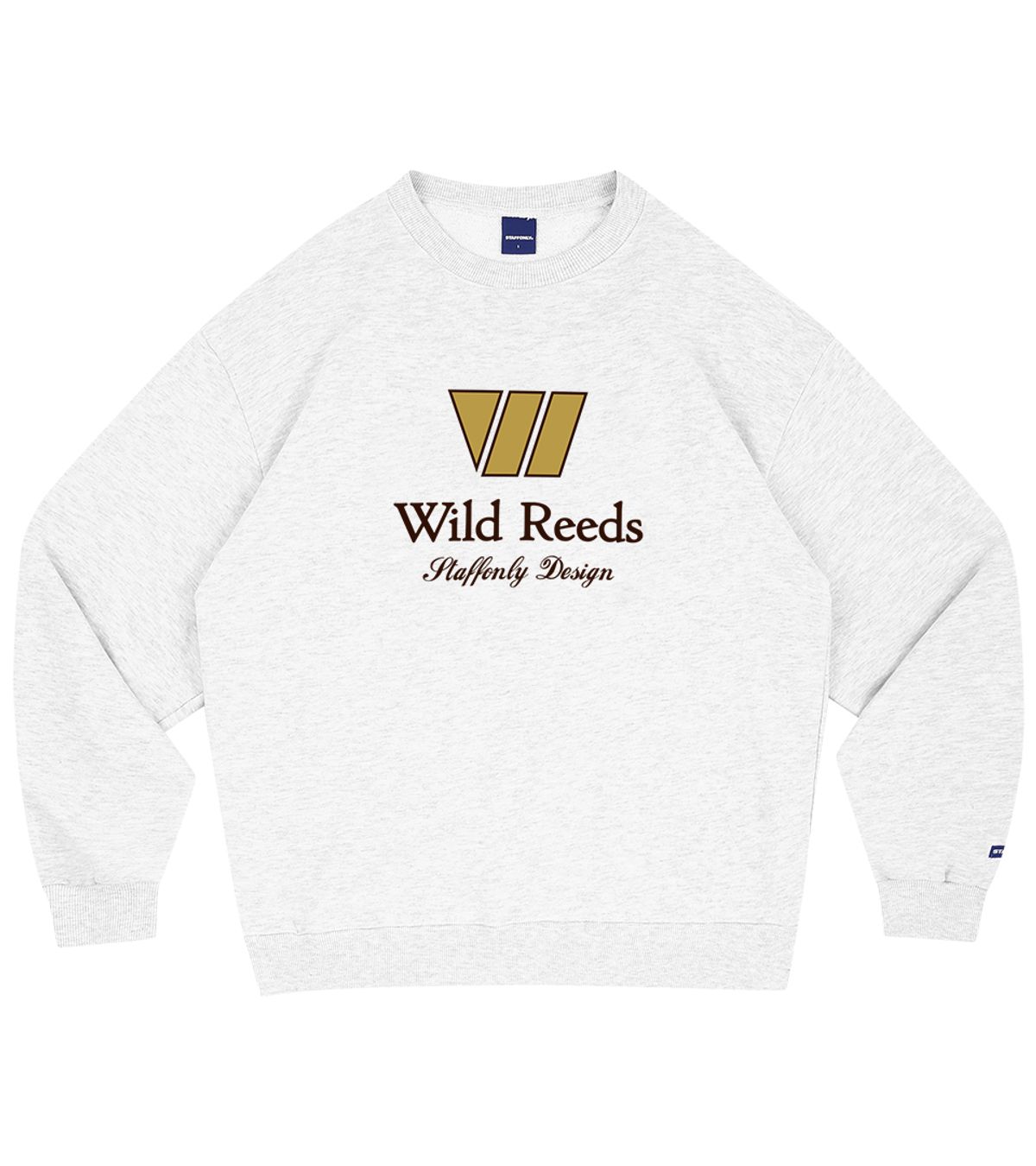 스텝온리(STAFFONLY) WILD REEDS SWEATSHIRTS (MELANGE WHITE)