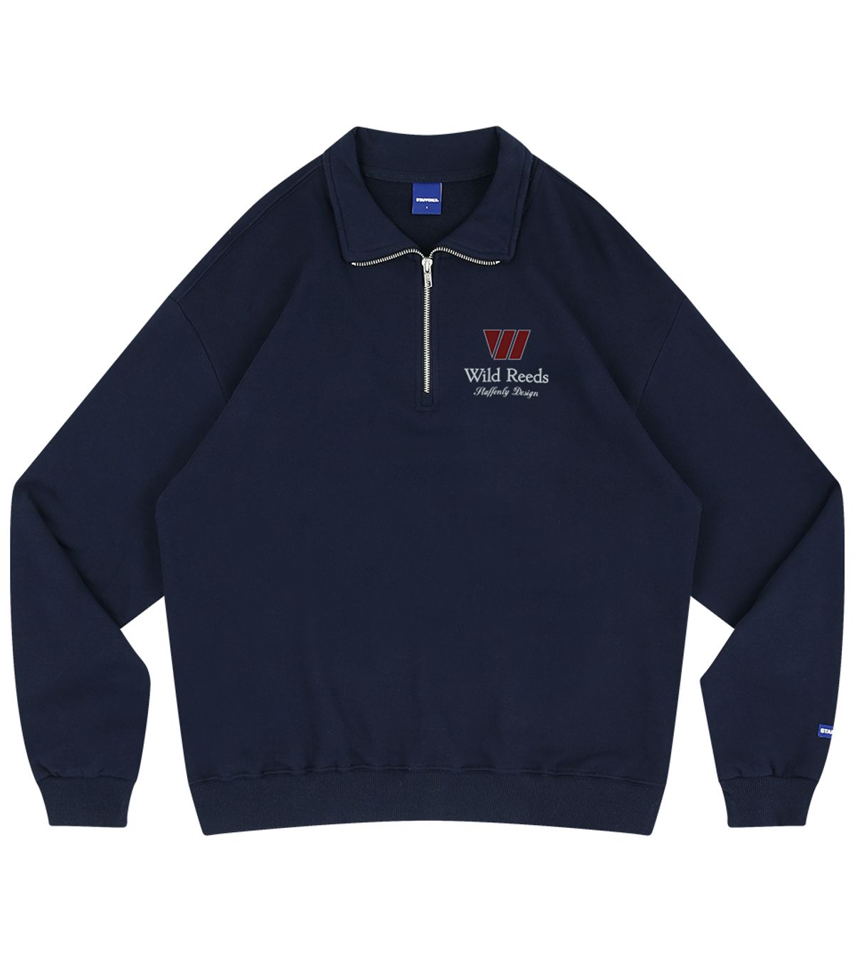 스텝온리(STAFFONLY) WILD REEDS HALF ZIP-UP (NAVY)
