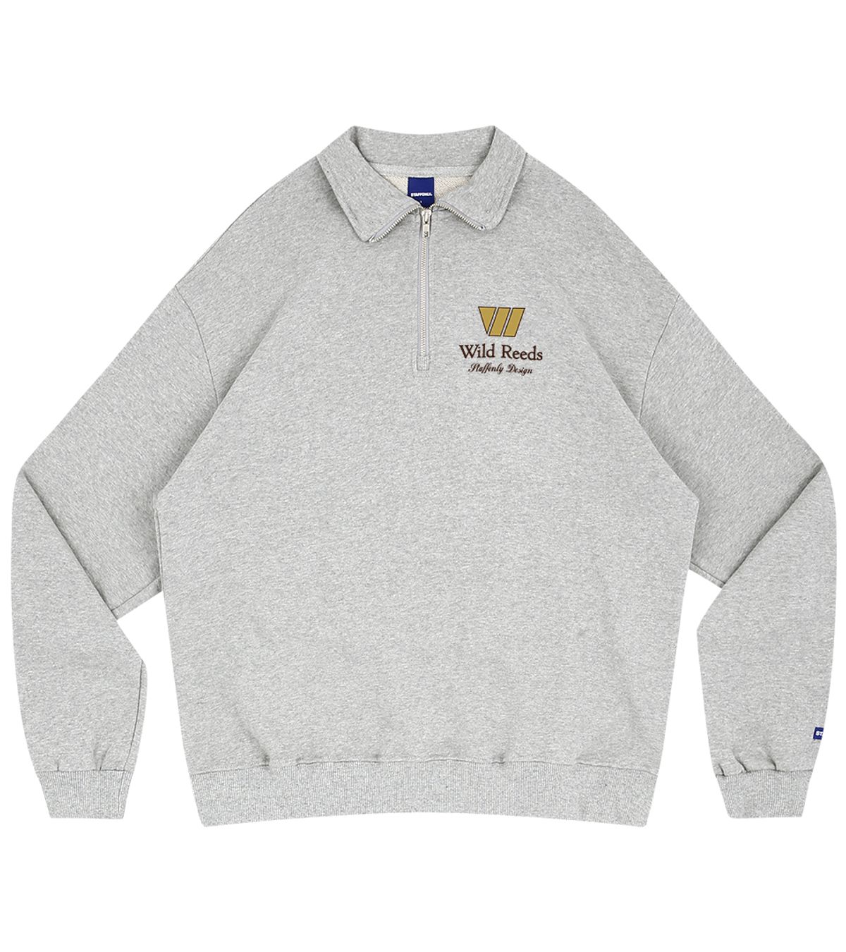 스텝온리(STAFFONLY) WILD REEDS HALF ZIP-UP (MELANGE GREY)