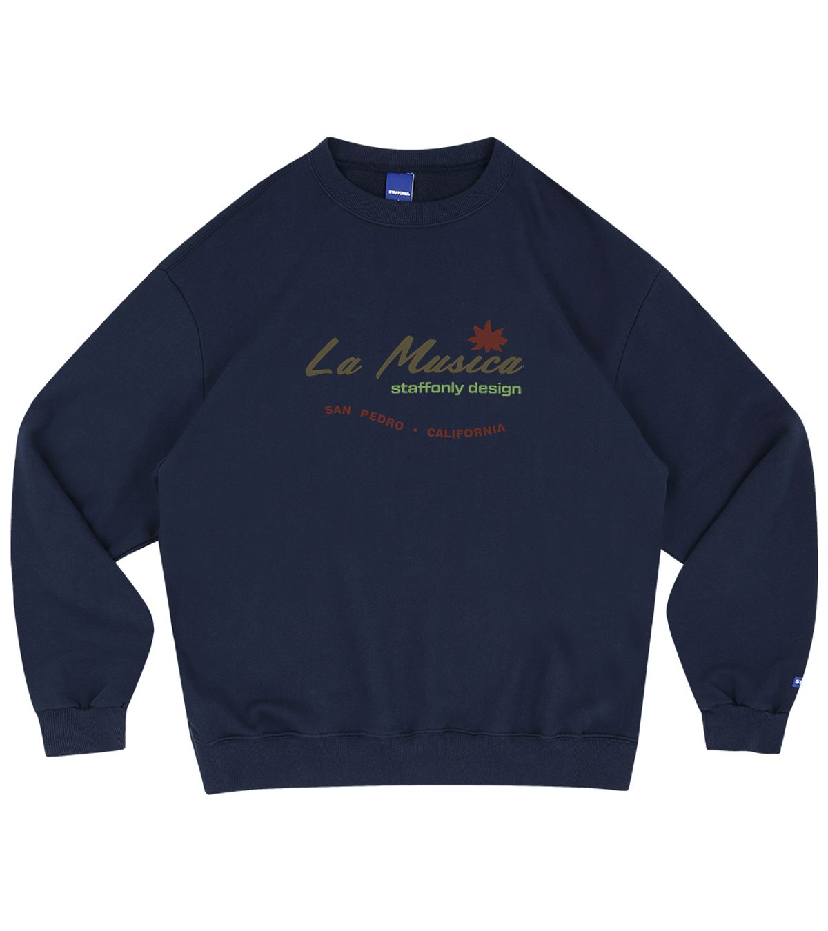 스텝온리(STAFFONLY) LA MUSICA SWEATSHIRTS 02 (NAVY)