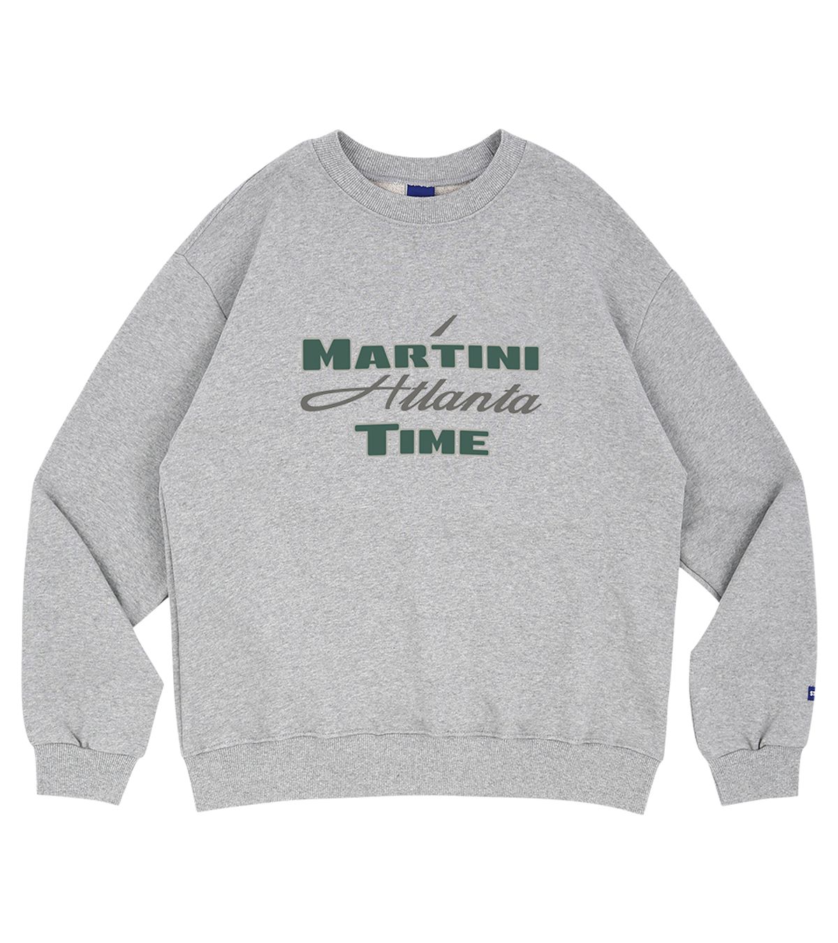 스텝온리(STAFFONLY) MARTINI TIME ATLANTA SWEATSHIRTS 03 (MELANGE GREY)