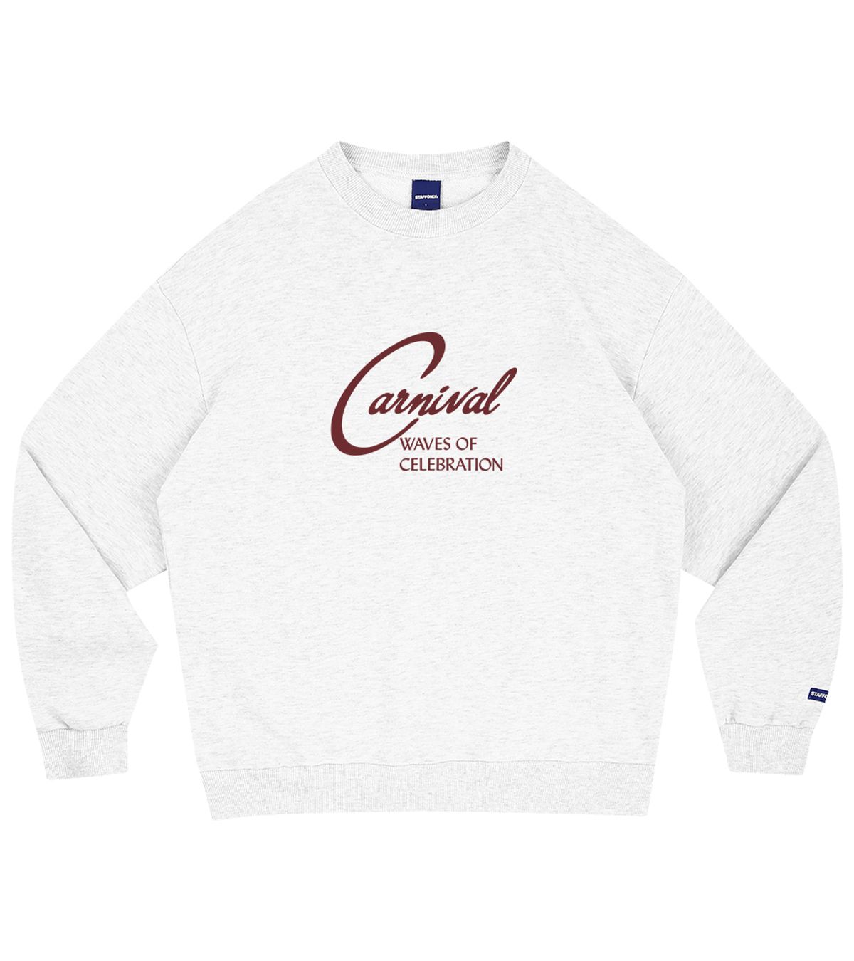 스텝온리(STAFFONLY) CARNIVAL SWEATSHIRTS (MELANGE WHITE)