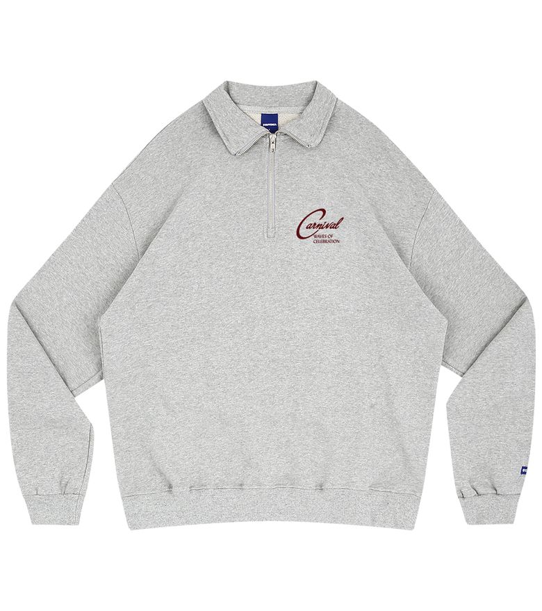 CARNIVAL HALF ZIP-UP (MELANGE GREY)