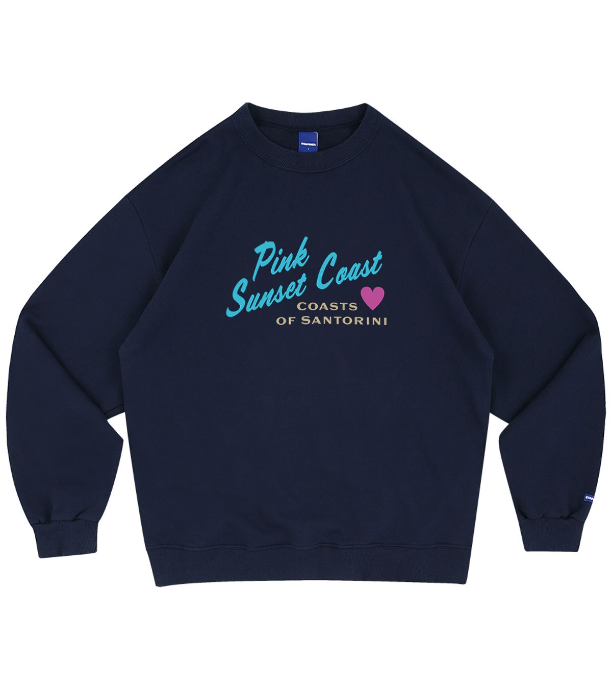스텝온리(STAFFONLY) PINK SUNSET COAST SWEATSHIRT (NAVY)