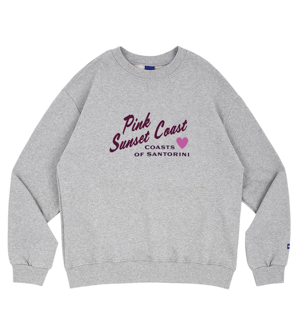 스텝온리(STAFFONLY) PINK SUNSET COAST SWEATSHIRT (MELANGE GREY)