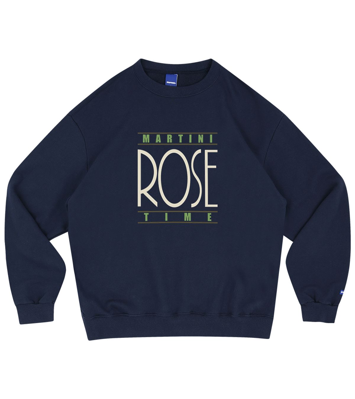 스텝온리(STAFFONLY) MARTINI ROSE SWEATSHIRT (NAVY)