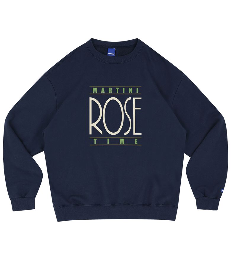 MARTINI ROSE SWEATSHIRT (NAVY)