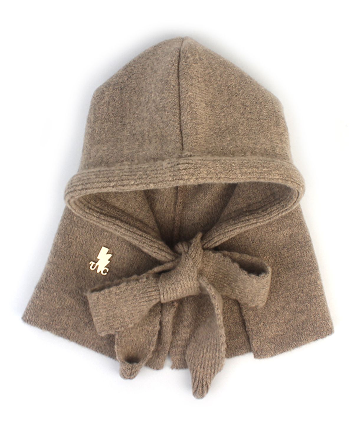 유니버셜 케미스트리(UNIVERSAL CHEMISTRY) Wool Strap Beige Open Balaclava 바라클라바