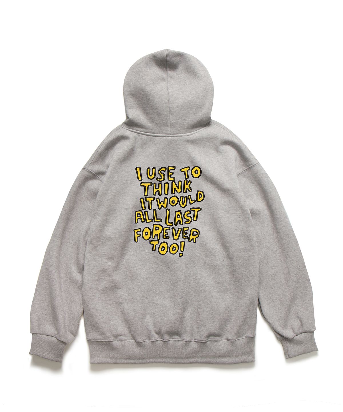 앱놀머씽(ABNORMALTHING) 타이포그래피 후드 그레이 (TYPOGRAPHY HOOD GREY)