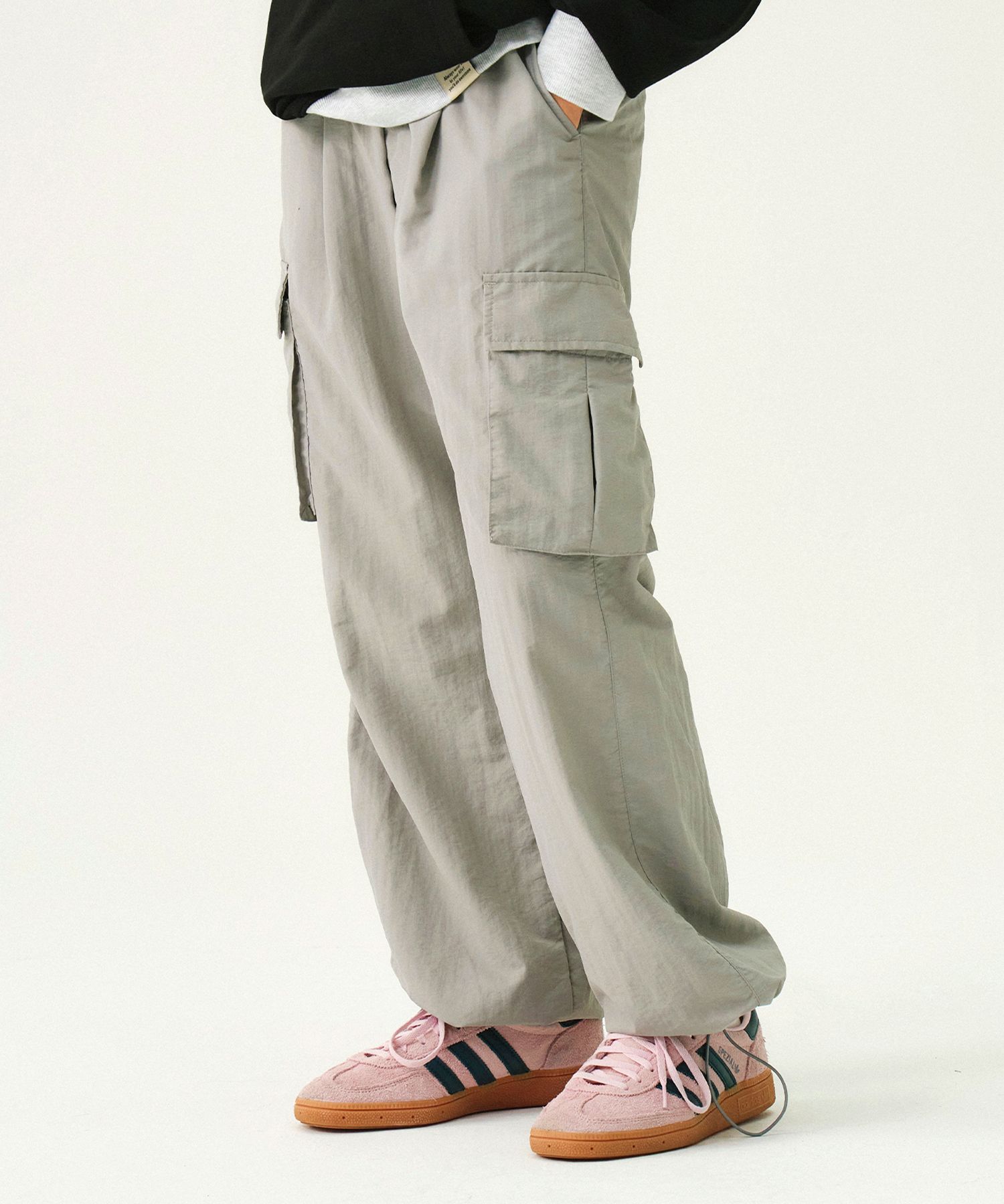 【GRAVER】24FW★ Banding Nylon Cargo Pants Designer fashion, Seoul-fully created | W Concept