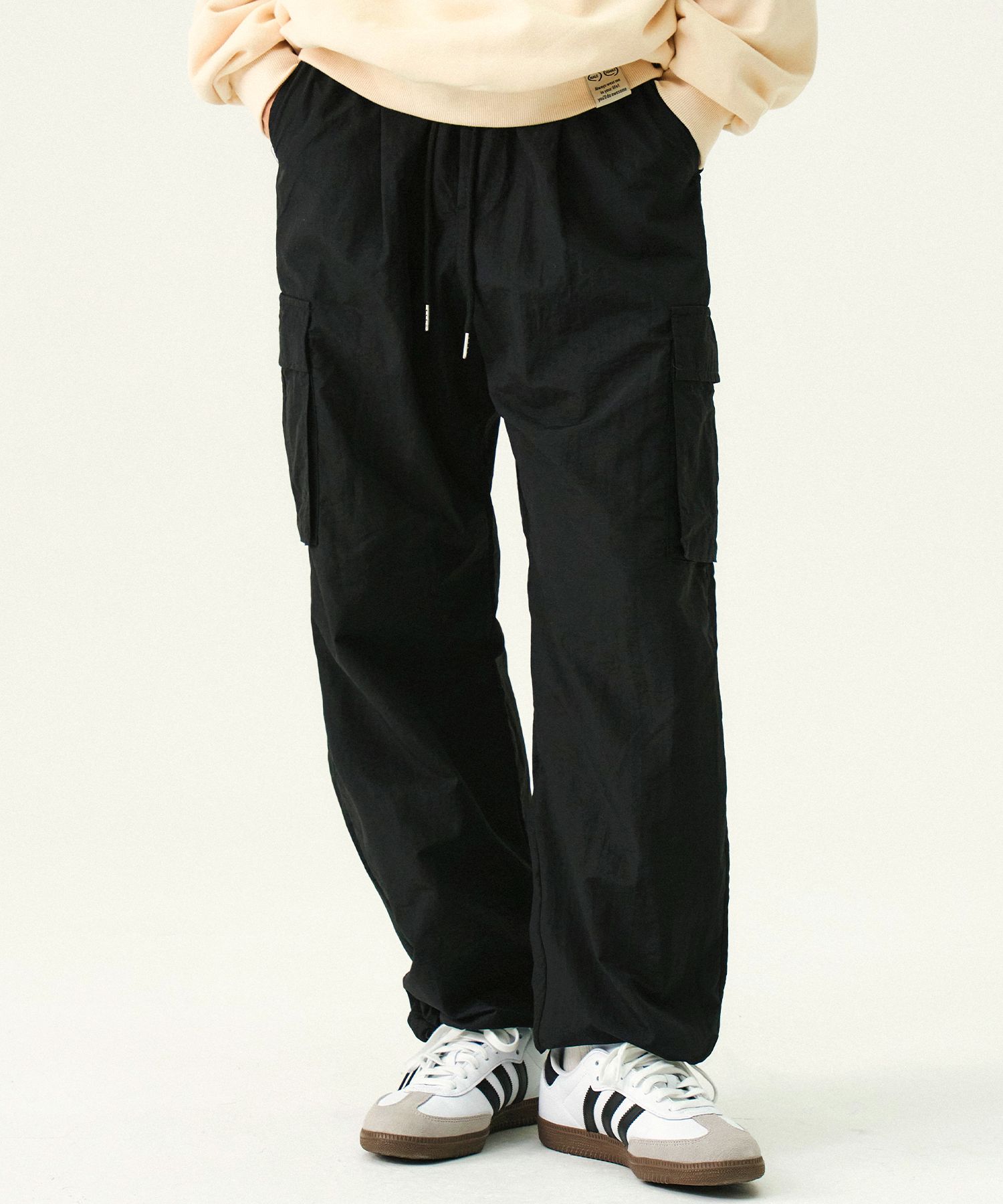 【GRAVER】24FW★ Banding Nylon Cargo Pants MUSINSA | GRAVER [UNISEX]Banding Nylon Cargo Pants_Gray