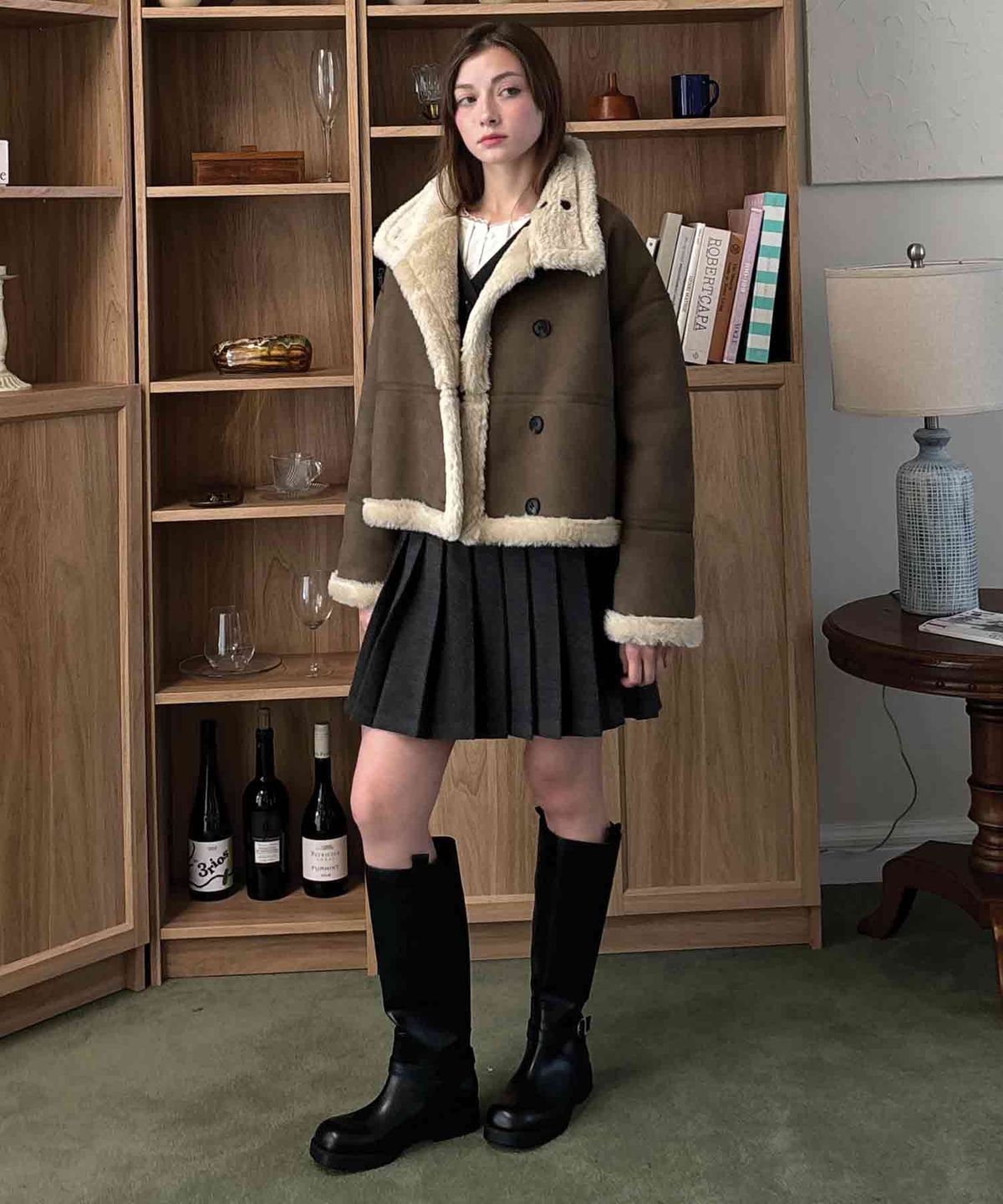 딜라이디(DELIDI) Solitude mustang jacket (khaki)