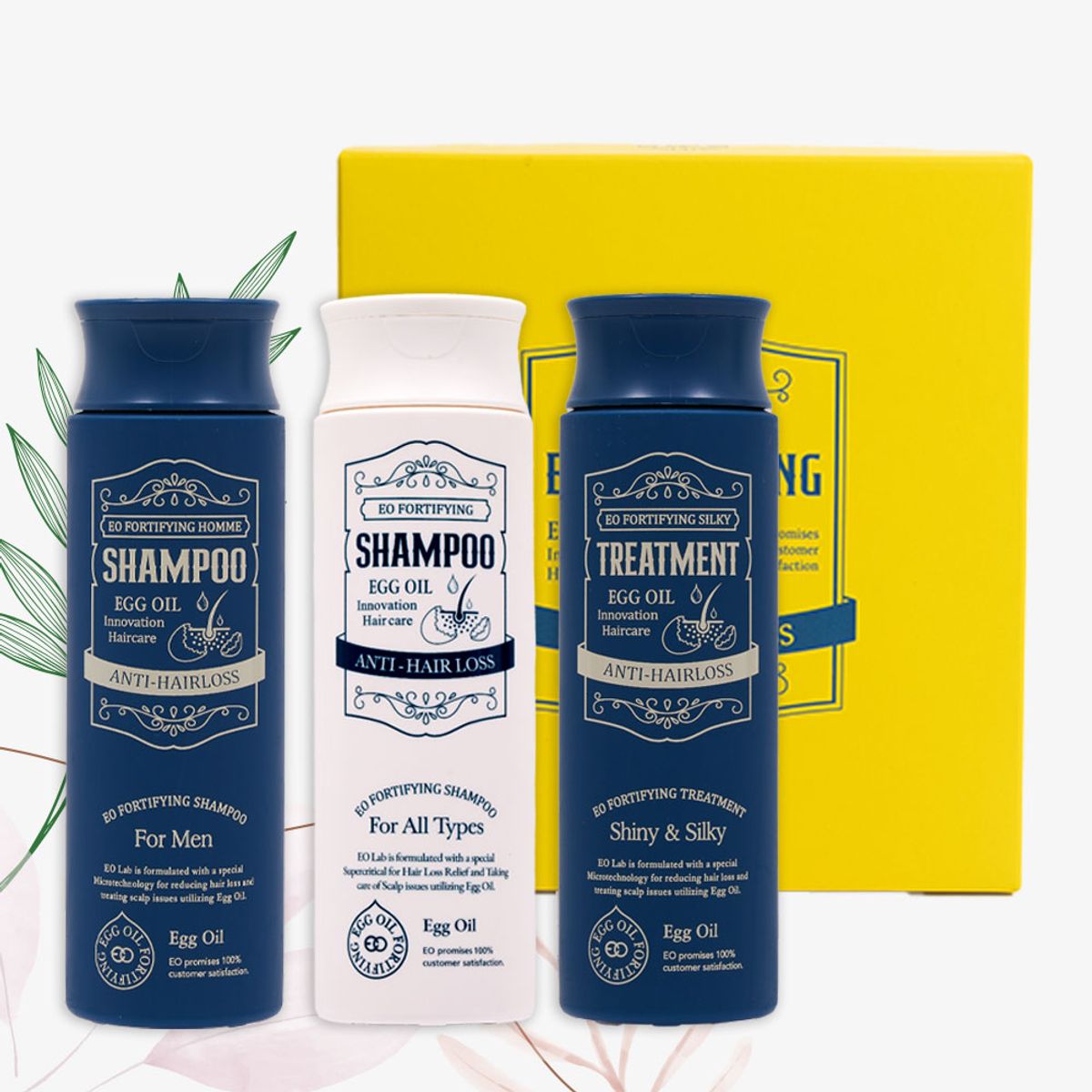 에오 포리파잉 (샴푸 & 트리트먼트)(EO FORTIFYING SHAMPOO & TREATMENT) 포리파잉 올타입 샴푸+ 옴므 샴푸 + 트리트먼트 3종 세트