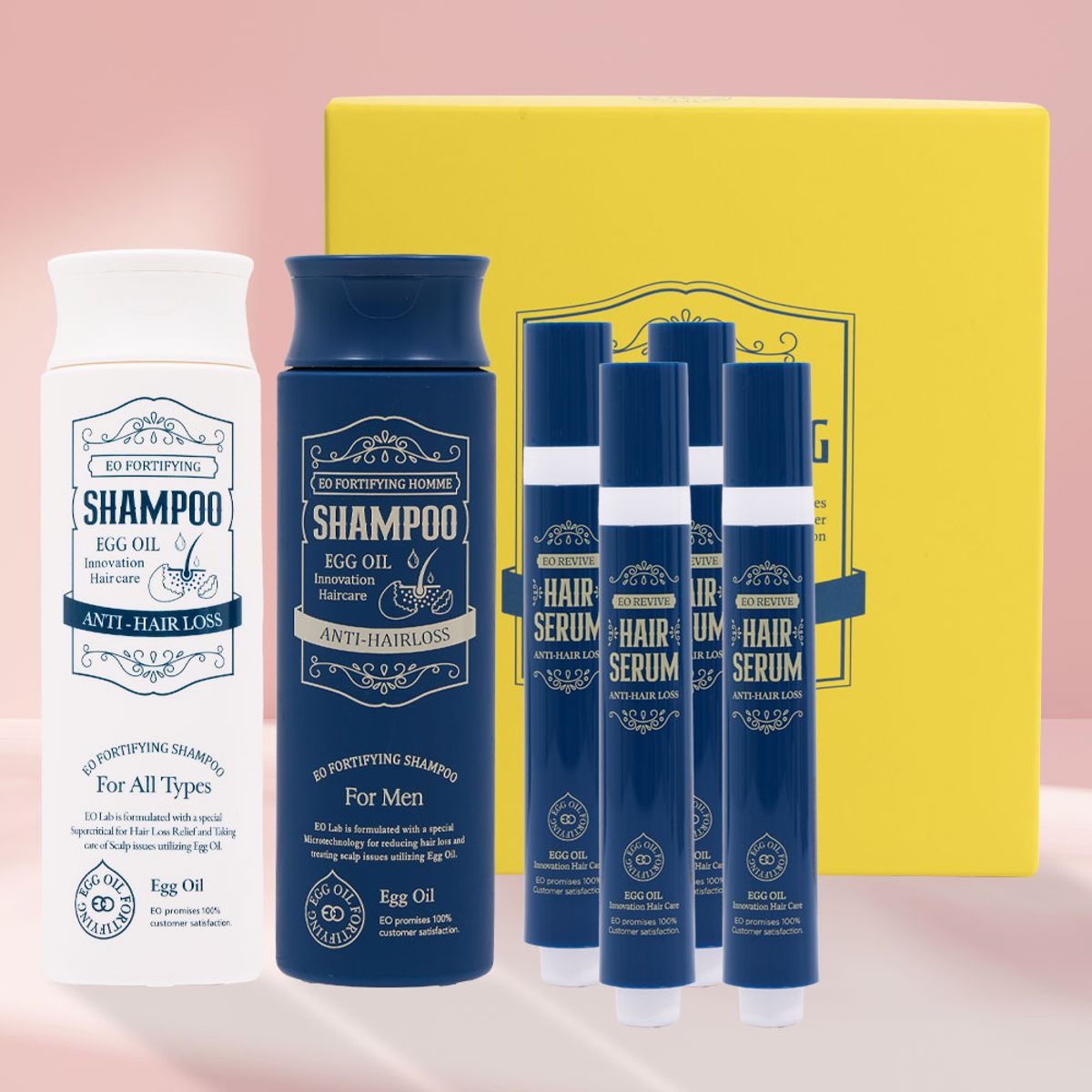 에오 포리파잉 (샴푸 & 트리트먼트)(EO FORTIFYING SHAMPOO & TREATMENT) 포리파잉 올타입 샴푸+트리트먼트 + 리바이브 세럼 4개 세트