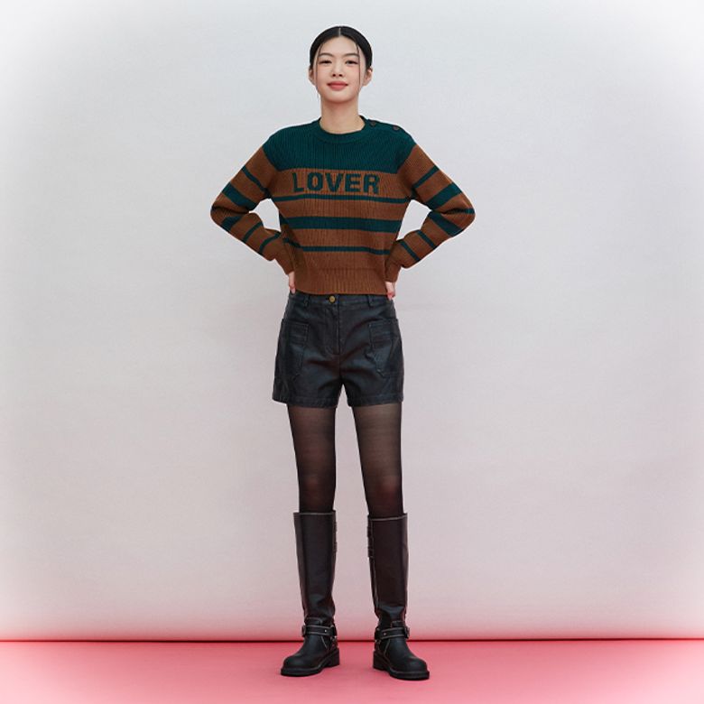 아웃포켓 기본 레자 팬츠 AQ4LPA60