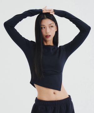 트임 라인 롱 슬리브 (기모)_3Colors