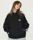 THREE LINE NYLON JACKET BLACK