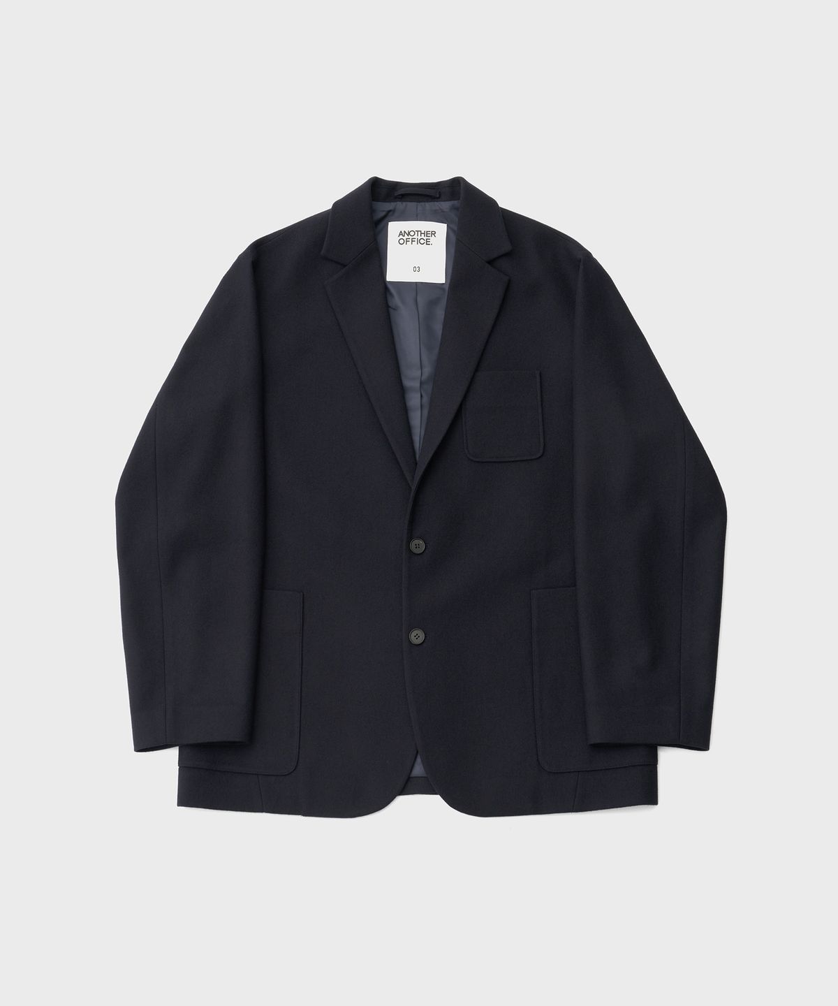 어나더 오피스(ANOTHER OFFICE) Santiago Cashmere Sports Jacket (Navy)
