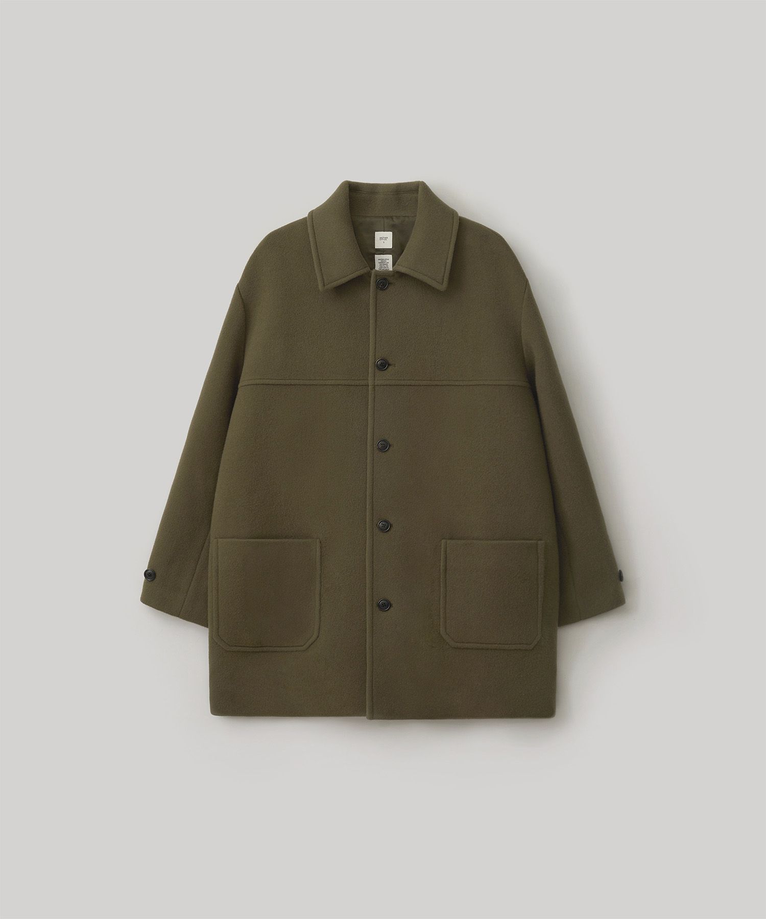 MUSINSA公式 | ANOTHER OFFICE Maverick Car Coat (Olive)