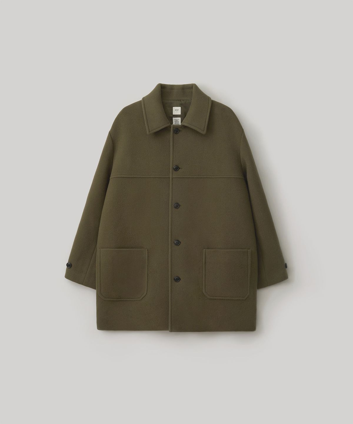 어나더 오피스(ANOTHER OFFICE) Maverick Car Coat (Olive)