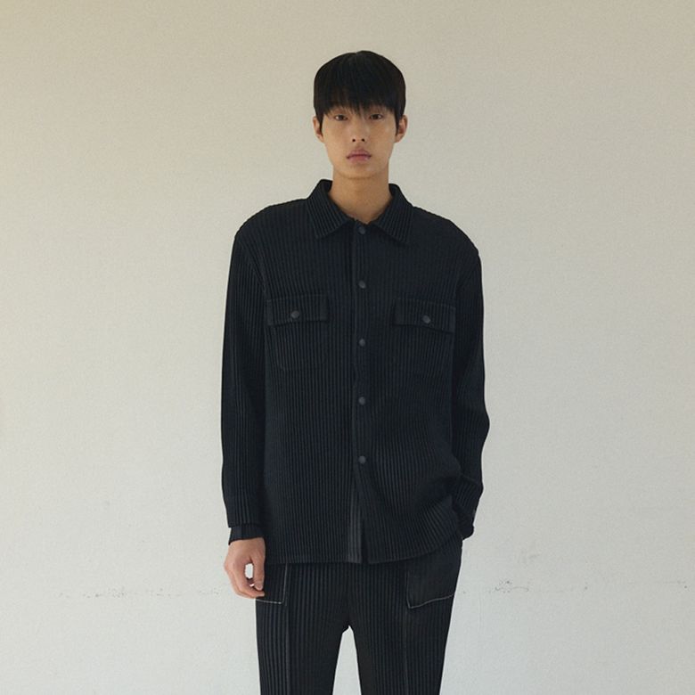[남성] 플리츠 워크 자켓 (블랙)