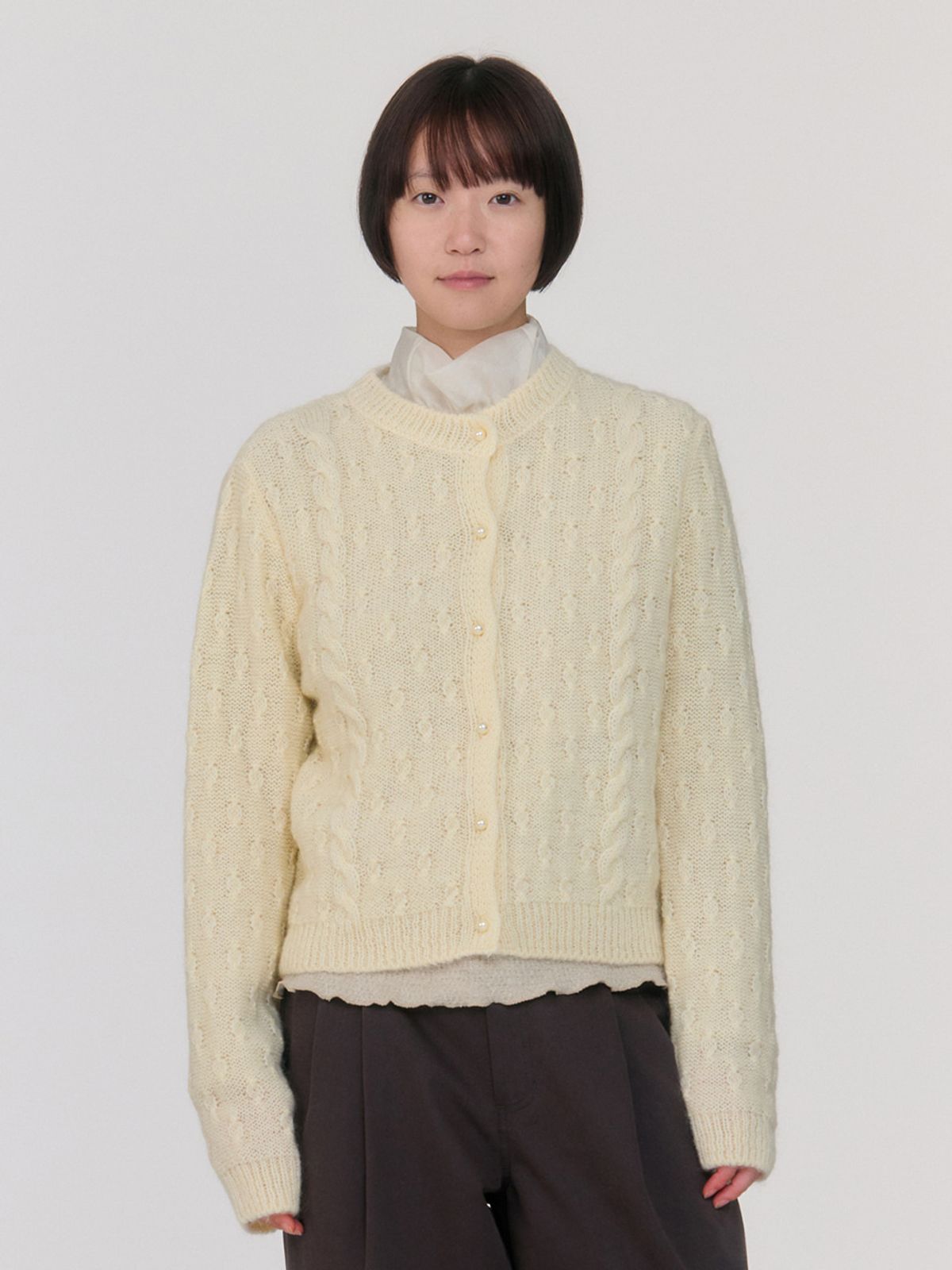 시엔느(SIENNE) Anne Mohair Cardigan (Cream)