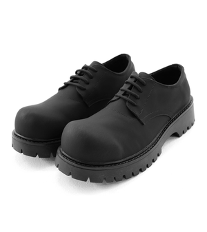 [SET] 앞코라인 볼륨 무광 더비 슈즈 +  미드삭스 (2팩)