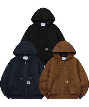 심볼 로고 퀄팅 트윌 자켓 (3color)