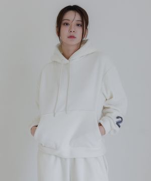 양면 보아퍼 후드 아이보리